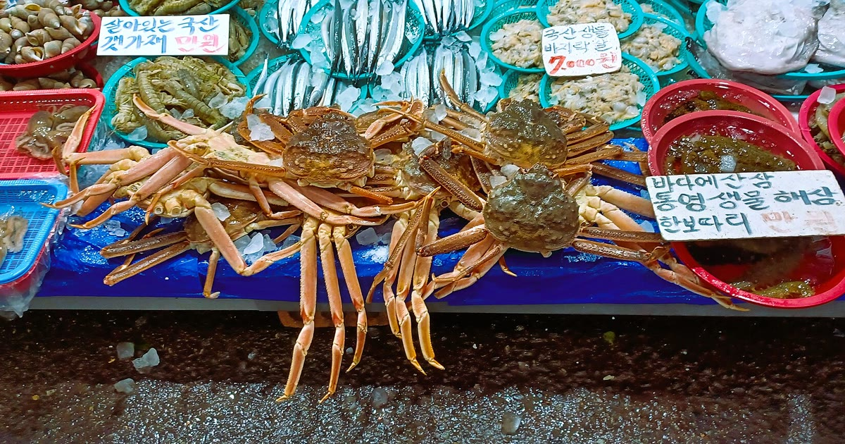 서울 망원시장 장보기 풍경